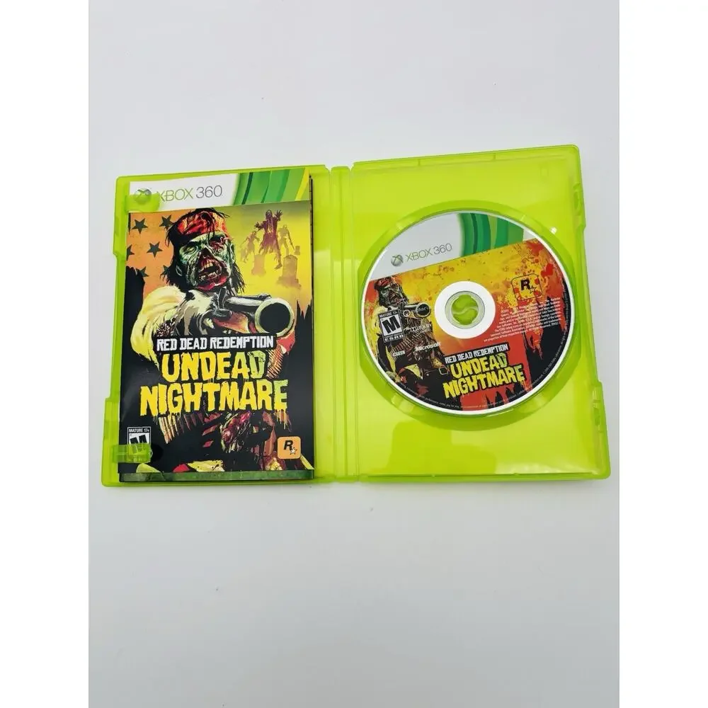 Red Dead Redemption Undead Nightmare Xbox 360 Complete CIB w/Map Tested Works